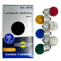 Lampada Bolinha Brasfort 7Wx220V. Sortida - Kit C/25 Peca
