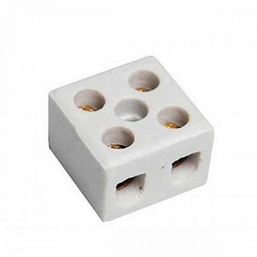 Conector Porcelana Foxlux 2 Polos 10Mm