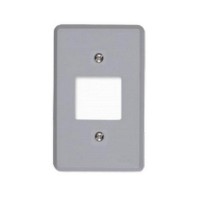 Placa Conjunto Ilumi Cinza 4X2 - 2 Interruptores - 1350 - Kit C/10 Peças