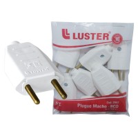 Pino Macho Luster 2 Polos 10A. Branco 2062 - Kit C/10 Peças