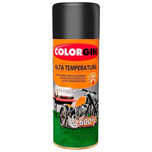 Spray Colorgin Alta Temperatura Preto 300Ml 5722