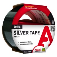 Fita Silver Tape Adere Preta 801S - 45Mm X 5M