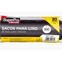 Saco De Lixo Superpro Bettanin 20L 40X50Cm Preto Com 100 Pecas