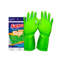 Luva Sanro Forrada Top Verde P - Kit C/10 PR