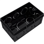 Caixinha Luz Prt Pvc Tigre 4X2 - Kit C/24 Unidades