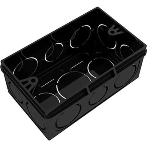 Caixinha Luz Prt Pvc Tigre 4X2 - Kit C/24 Unidades