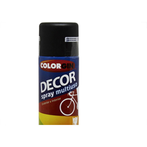 Spray Colorgin Decor Pr Fosco 360Ml 8711 - Kit C/6 LA