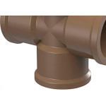 Cruzeta Tigre PVC Liso Liso 1.1/2