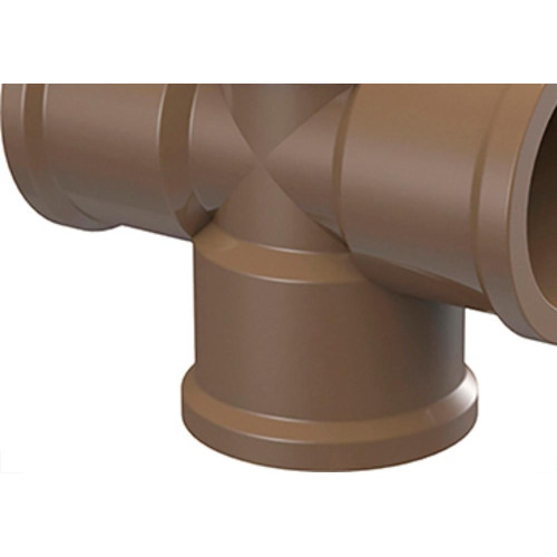 Cruzeta Tigre PVC Liso Liso 1.1/2