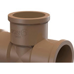 Cruzeta Tigre PVC Liso Liso 1.1/2