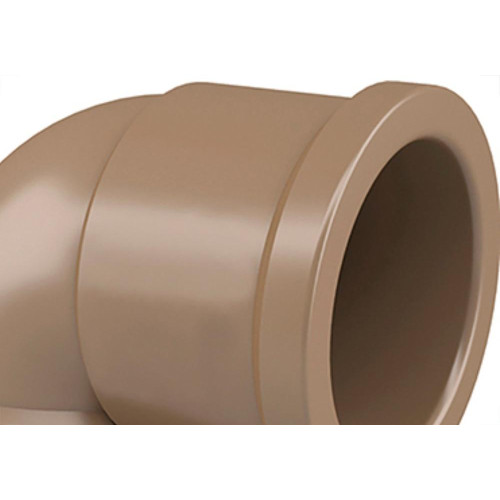 Cotovelo Tigre PVC Liso Liso D 1.1/4 X 90 Marrom