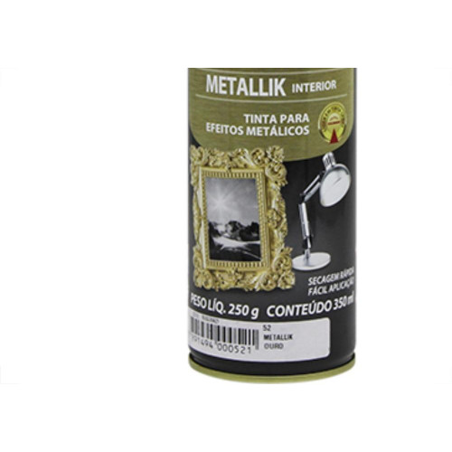 Spray Colorgin Metallik Ouro 350Ml