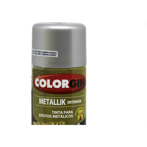 Spray Colorgin Metallik Prata 350Ml