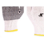 Luva Tricotada Pigmentada Branco Kalipso - Kit C/12 Unidades
