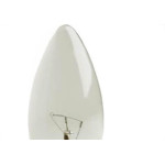 Lampada Vela Lisa Clara E27 40X220 Sadokin