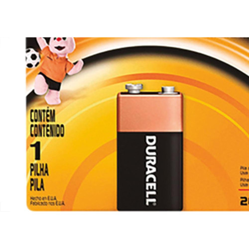 Pilha Alcalina Duracell Bateria 9V