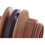Adaptador  C/Flange Pvc Viqua 1/2 Marrom