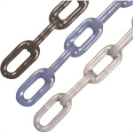 Corrente Plastif.6Mm X 60Cm Prat/Azul/Pret