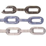 Corrente Plastif.6Mm X 60Cm Prat/Azul/Pret