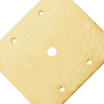 Espelho Placa P/Piso Metal 4X4 1Furo Stamplac