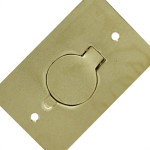 Espelho Placa P/Piso Metal 4X2 1 Tomada Red Stamplac