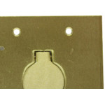 Espelho Placa P/Piso Metal 4X4 1 Tomada Red Stamplac