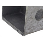 Caixinha Piso 4X4 Aluminio Baixa 3/4 2Saidas