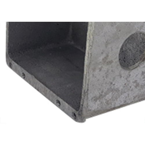 Caixinha Piso 4X4 Aluminio Baixa 3/4 2Saidas