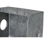 Caixinha Piso 4X4 Aluminio Alta 3/4 2Saidas