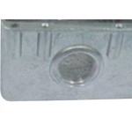Caixinha Piso 4X4 Aluminio Alta 1'' 2Saidas