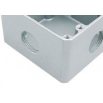 Caixinha Piso 4X4 Aluminio Alta 1'' 4Saidas