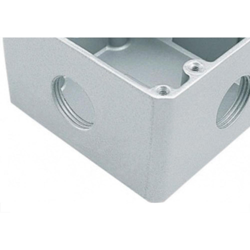Caixinha Piso 4X4 Aluminio Alta 1'' 4Saidas