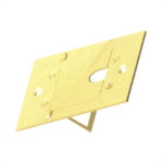 Espelho Placa P/Piso Metal 4X2 Rj11/Rj45 Stamplac