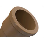 Cotovelo Tigre PVC Liso Liso L 2 X 45 Marrom
