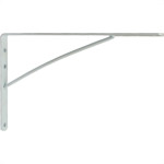 Cantoneira Mao Francesa Thompson Leve Branco 20Cm - Kit C/12 Unidades