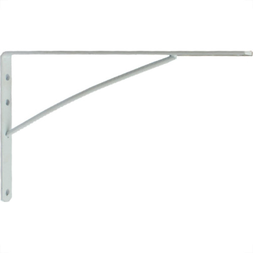 Cantoneira Mao Francesa Thompson Leve Branco 20Cm - Kit C/12 Unidades