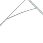 Cantoneira Mao Francesa Thompson Leve Branco 20Cm - Kit C/12 Unidades