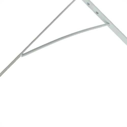 Cantoneira Mao Francesa Thompson Leve Branco 20Cm - Kit C/12 Unidades