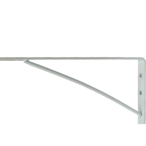 Cantoneira Mao Francesa Thompson Leve Branco 20Cm - Kit C/12 Unidades