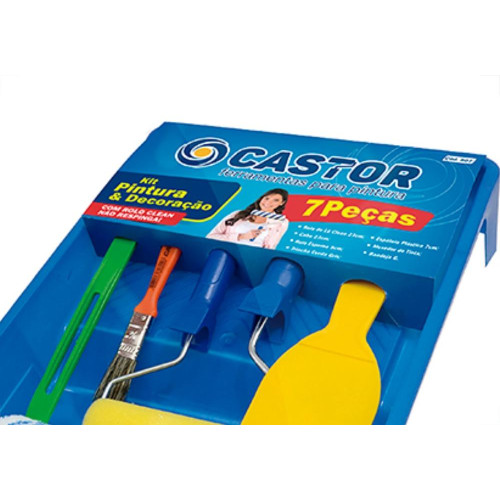 Kit P/Pintura Castor Clean C/7Pc 807