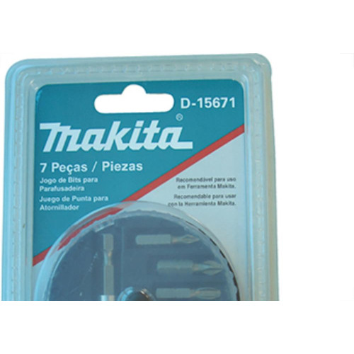 Jogo Ponteira Makita 7Pc Fenda/Phil+Adap