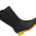 Bota Galocha Pega Forte Preto/Amarelo Cano Medio N.42