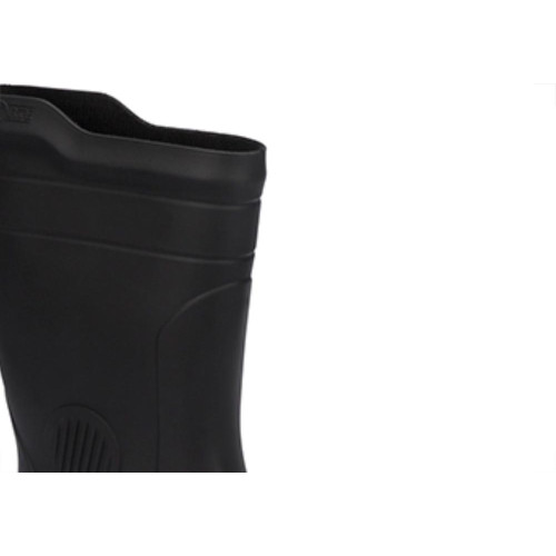 Bota Galocha Pega Forte Preto/Amarelo Cano Medio N.42