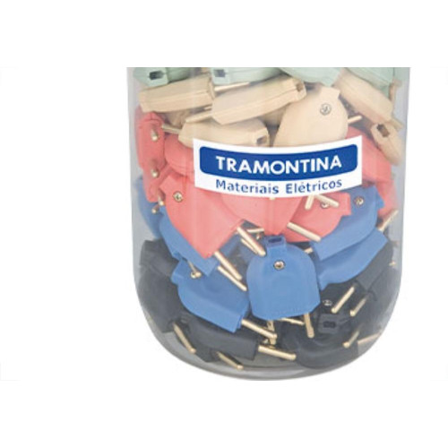 Pino Macho Tramon 2P 10A 901 Pote Cor - Kit C/120 Unidades