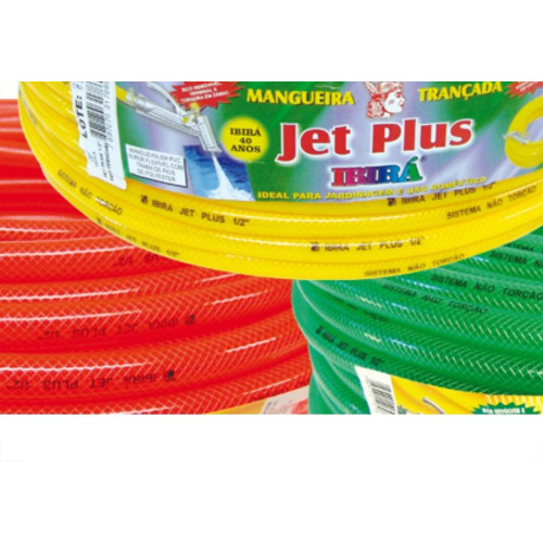 Mangueira Ibira Malha trançada 1/2 X 2 Jet Plus Amarelo 50M