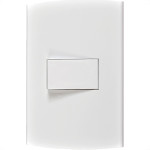 Conjunto Peesa Alfa 1502A 1 Interruptor Simples Branco