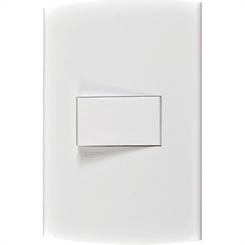 Conjunto Peesa Alfa 1502A 1 Interruptor Simples Branco