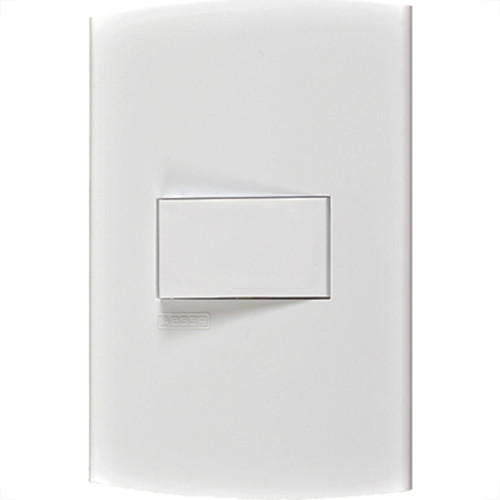 Conjunto Peesa Alfa 1502B 1 Interruptor Paralelo Branco