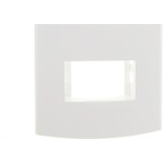 Espelho Placa Peesa Alfa P1504 4X2 2Modulo Dist.Branco