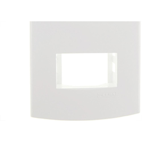Espelho Placa Peesa Alfa P1504 4X2 2Modulo Dist.Branco